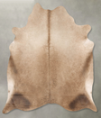 Taupe X-Large Brazilian Cowhide Rug 7'1"H x 6'2"W #B27824 by Hudson Hides