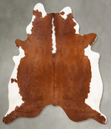 Hereford XX-Large Brazilian Cowhide Rug 8'2"H x 7'2"W #B27828 by Hudson Hides
