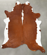 Hereford XX-Large Brazilian Cowhide Rug 8'5"H x 7'7"W #B27829 by Hudson Hides
