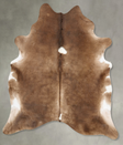 Taupe XX-Large Brazilian Cowhide Rug 8'2"H x 6'9"W #B27855 by Hudson Hides