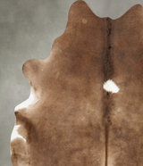 Taupe XX-Large Brazilian Cowhide Rug 8'2"H x 6'9"W #B27855 by Hudson Hides