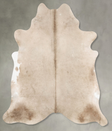 Champagne XX-Large Brazilian Cowhide Rug 7'5"H x 6'10"W #B27856 by Hudson Hides