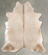 Champagne XX-Large Brazilian Cowhide Rug 7'5"H x 6'10"W #B27856 by Hudson Hides
