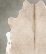 Champagne XX-Large Brazilian Cowhide Rug 7'5"H x 6'10"W #B27856 by Hudson Hides