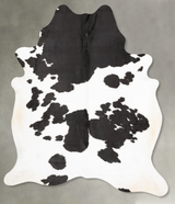Black and White XX-Large Brazilian Cowhide Rug 8'3"H x 6'6"W #B27857 by Hudson Hides