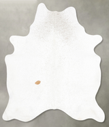 Ivory with Beige XX-Large Brazilian Cowhide Rug 8'1"H x 6'4"W #B27858 by Hudson Hides