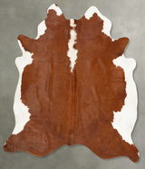 Hereford XX-Large Brazilian Cowhide Rug 7'10"H x 6'11"W #B27864 by Hudson Hides