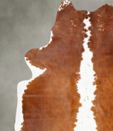 Brown and White Regular XX-Large Brazilian Cowhide Rug 8'3"H x 7'5"W #B27865 by Hudson Hides