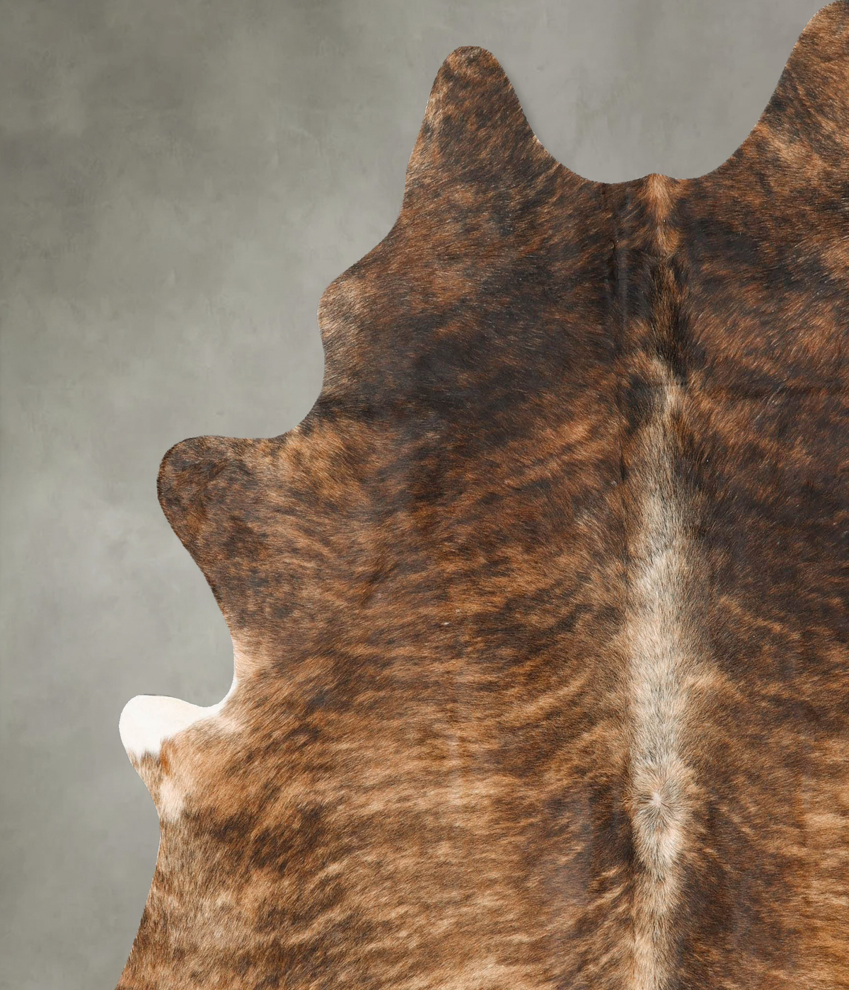 Dark Brindle X-Large Brazilian Cowhide Rug 7'6"H x 6'6"W #B27867 by Hudson Hides