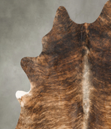 Dark Brindle X-Large Brazilian Cowhide Rug 7'6"H x 6'6"W #B27867 by Hudson Hides