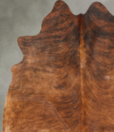 Dark Brindle Large Brazilian Cowhide Rug 6'7"H x 5'10"W #B27870 by Hudson Hides