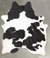 Black and White X-Large Brazilian Cowhide Rug 7'9"H x 5'11"W #B27879 by Hudson Hides