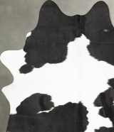 Black and White X-Large Brazilian Cowhide Rug 7'9"H x 5'11"W #B27879 by Hudson Hides