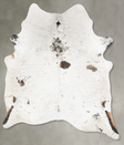Salt and Pepper Black X-Large Brazilian Cowhide Rug 7'10"H x 6'2"W #B27880 by Hudson Hides