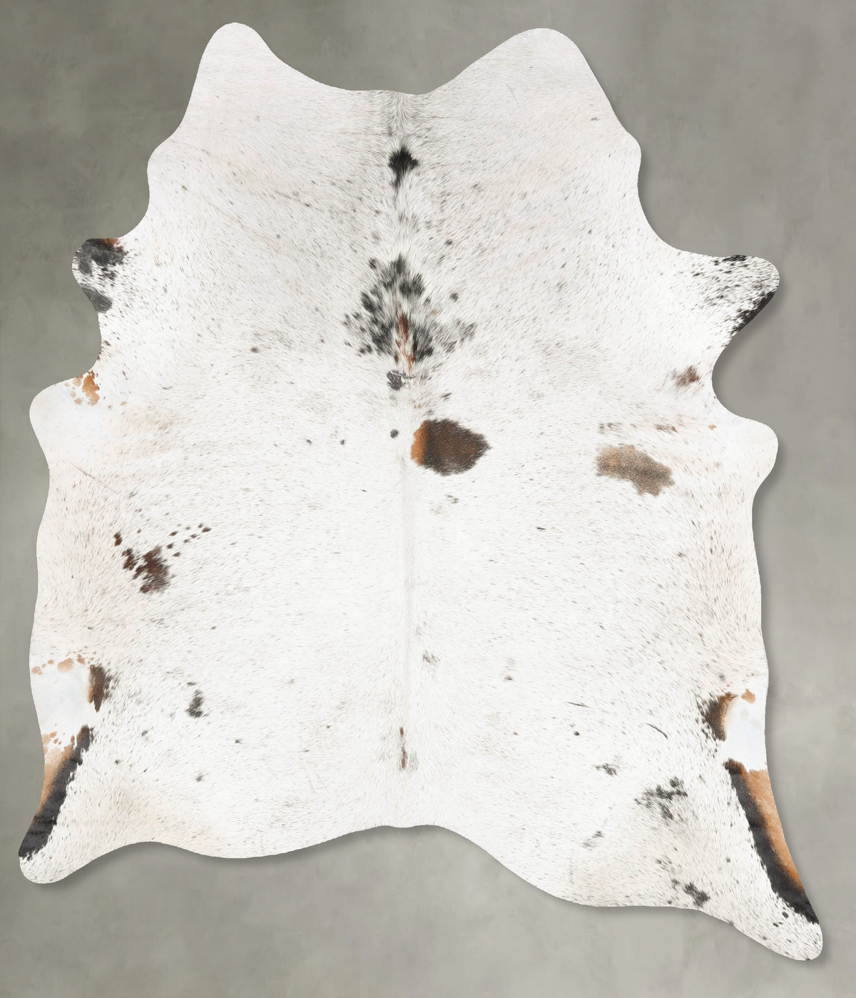 Salt and Pepper Black Cowhide Rug #B27880
