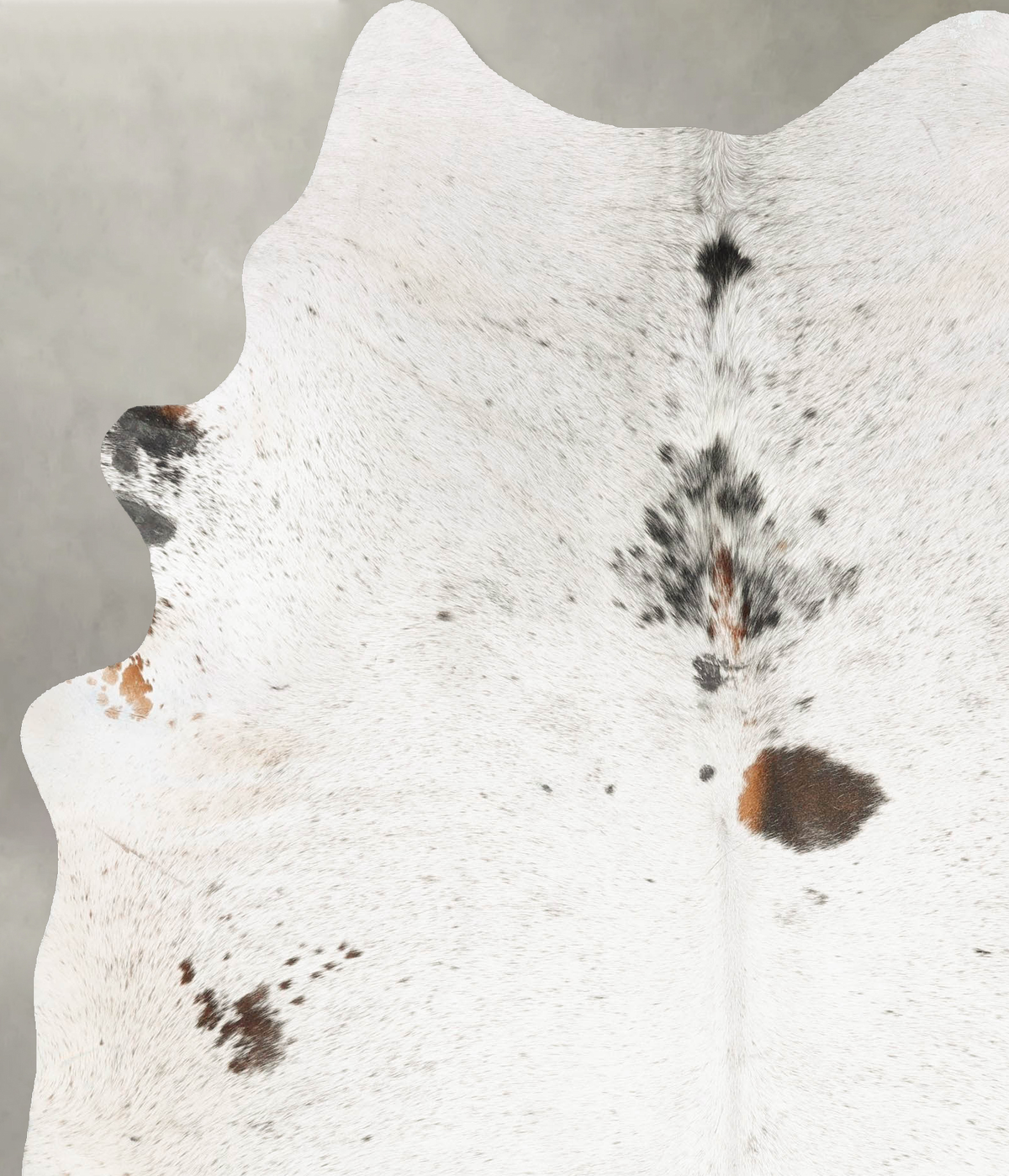 Salt and Pepper Black Cowhide Rug #B27880