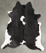 Black and White XX-Large Brazilian Cowhide Rug 8'7"H x 7'2"W #B27885 by Hudson Hides