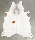 Salt and Pepper Brown XX-Large Brazilian Cowhide Rug 9'1"H x 7'5"W #B27886 by Hudson Hides