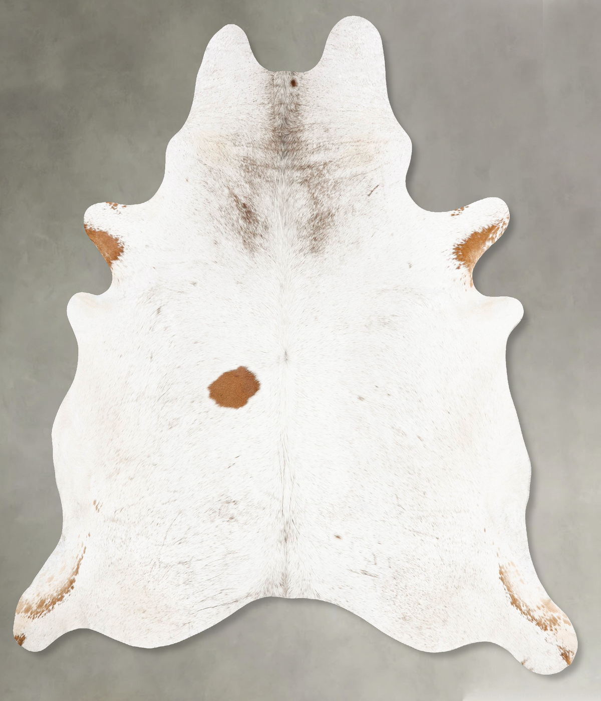 Salt and Pepper Brown Cowhide Rug #B27886