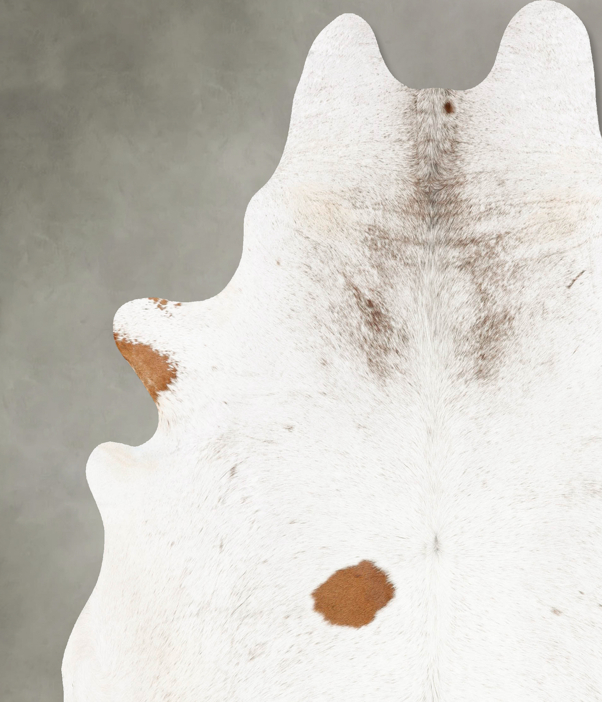 Salt and Pepper Brown Cowhide Rug #B27886
