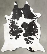 Black and White XX-Large Brazilian Cowhide Rug 8'9"H x 7'6"W #B27900 by Hudson Hides