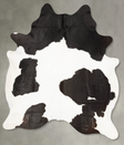 Black and White XX-Large Brazilian Cowhide Rug 8'7"H x 6'8"W #B27903 by Hudson Hides