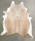 Taupe XX-Large Brazilian Cowhide Rug 8'6"H x 6'8"W #B27919 by Hudson Hides