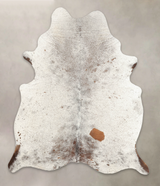 Salt and Pepper Brown XX-Large Brazilian Cowhide Rug 7'11"H x 6'6"W #B2792 by Hudson Hides
