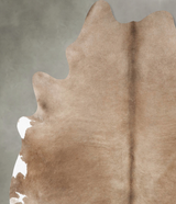 Taupe XX-Large Brazilian Cowhide Rug 8'1"H x 6'5"W #B27920 by Hudson Hides