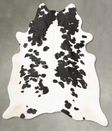 Black and White XX-Large Brazilian Cowhide Rug 7'8"H x 7'0"W #B27931 by Hudson Hides