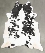 Black and White XX-Large Brazilian Cowhide Rug 7'8"H x 7'0"W #B27931 by Hudson Hides