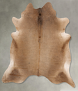 Taupe X-Large Brazilian Cowhide Rug 7'6"H x 6'7"W #B27933 by Hudson Hides