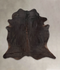 Solid Black XX-Large Brazilian Cowhide Rug 7'0