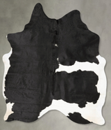 Black and White X-Large Brazilian Cowhide Rug 7'5"H x 5'11"W #B27947 by Hudson Hides
