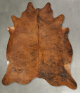 Medium Brindle XX-Large Brazilian Cowhide Rug 8'0"H x 7'5"W #B27949 by Hudson Hides