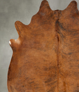 Medium Brindle XX-Large Brazilian Cowhide Rug 8'0"H x 7'5"W #B27949 by Hudson Hides
