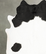 Black and White XX-Large Brazilian Cowhide Rug 8'0"H x 7'0"W #B27953 by Hudson Hides