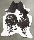 Black and White XX-Large Brazilian Cowhide Rug 8'3"H x 6'10"W #B27959 by Hudson Hides