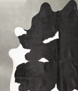 Black and White XX-Large Brazilian Cowhide Rug 8'6"H x 7'1"W #B27964 by Hudson Hides
