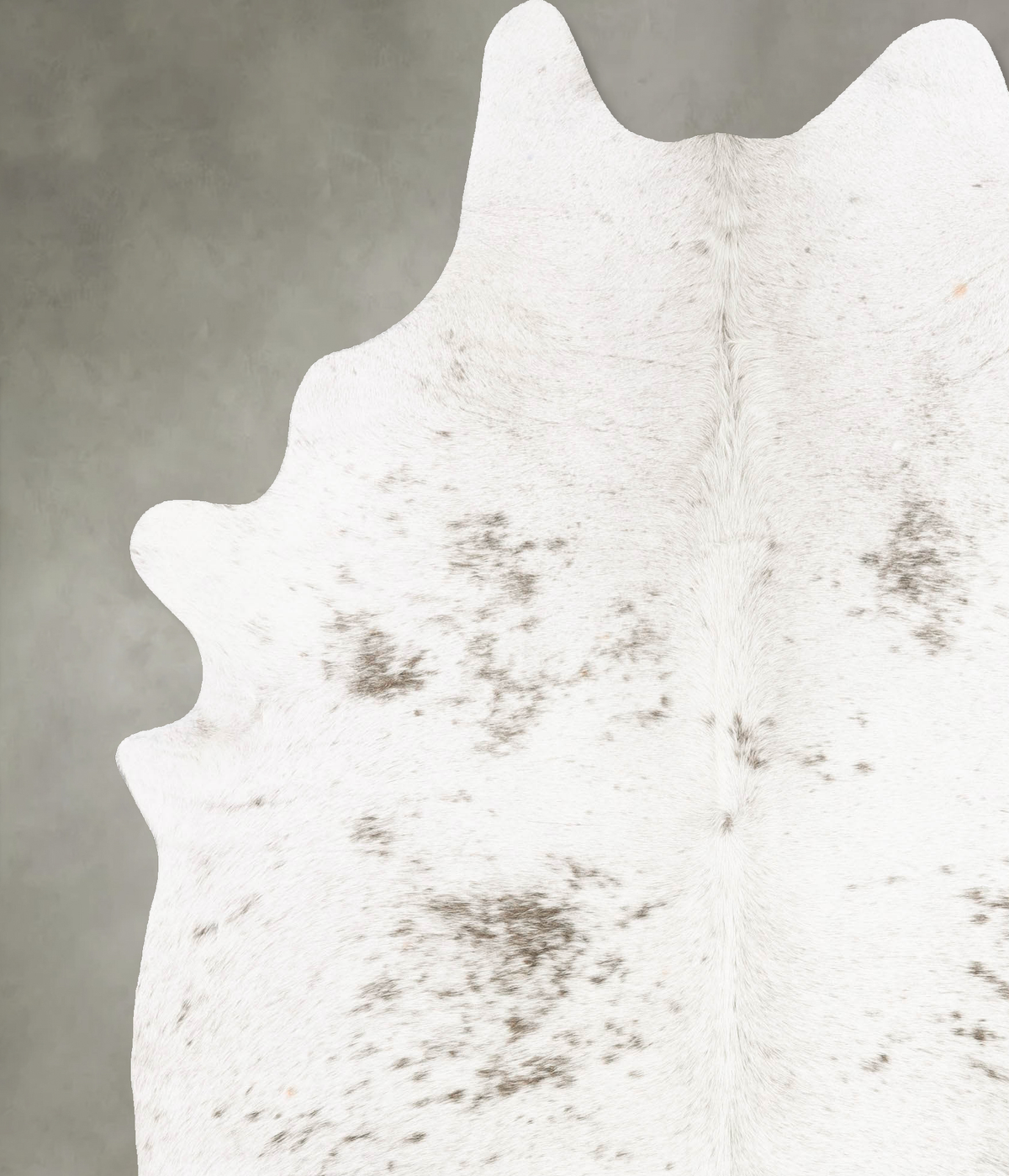 Salt and Pepper Black Cowhide Rug #B27971