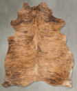 Medium Brindle X-Large Brazilian Cowhide Rug 7'1"H x 5'9"W #B27973 by Hudson Hides