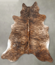 Dark Brindle Large Brazilian Cowhide Rug 6'4"H x 5'11"W #B27977 by Hudson Hides