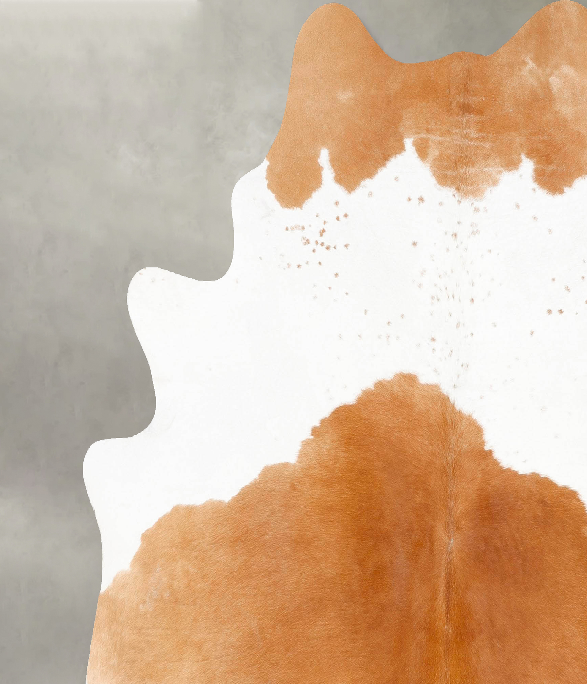 Beige and White X-Large Brazilian Cowhide Rug 7'3"H x 6'9"W #B27980 by Hudson Hides