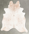 Salt and Pepper Brown X-Large Brazilian Cowhide Rug 7'3"H x 6'7"W #B27983 by Hudson Hides