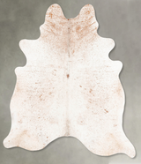 Salt and Pepper Brown X-Large Brazilian Cowhide Rug 7'3"H x 6'7"W #B27983 by Hudson Hides