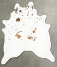 Brown and White Regular XX-Large Brazilian Cowhide Rug 8'4"H x 7'0"W #B27985 by Hudson Hides