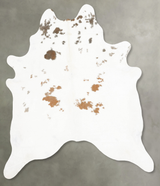 Brown and White Regular XX-Large Brazilian Cowhide Rug 8'4"H x 7'0"W #B27985 by Hudson Hides