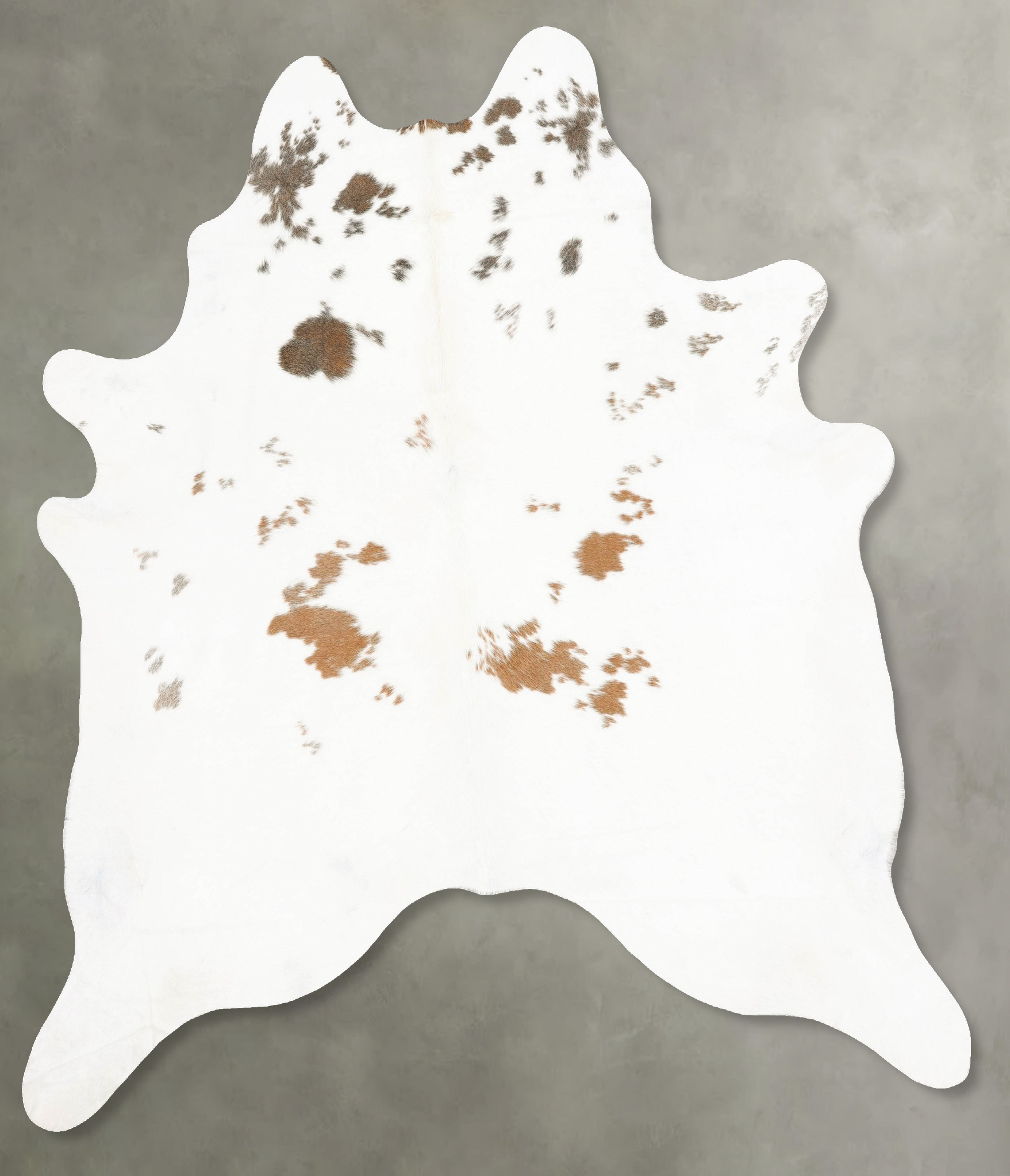 Brown and White Regular Cowhide Rug #B27985