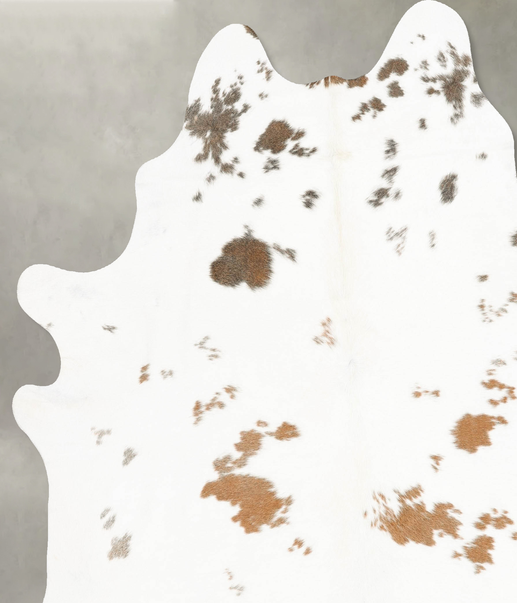 Brown and White Regular Cowhide Rug #B27985