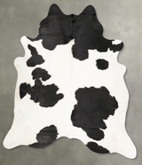 Black and White XX-Large Brazilian Cowhide Rug 7'11"H x 6'10"W #B27988 by Hudson Hides